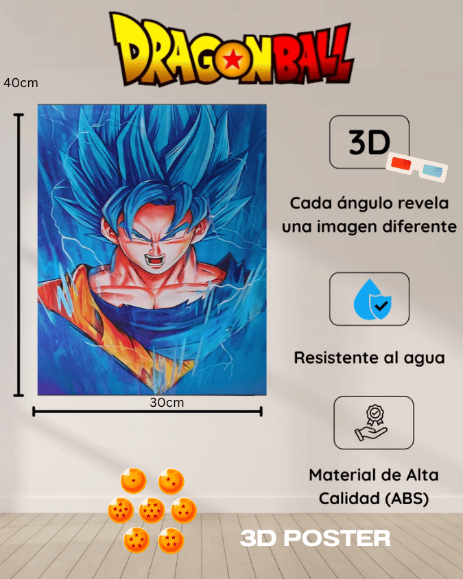 DRAGON BALL - 3D POSTER