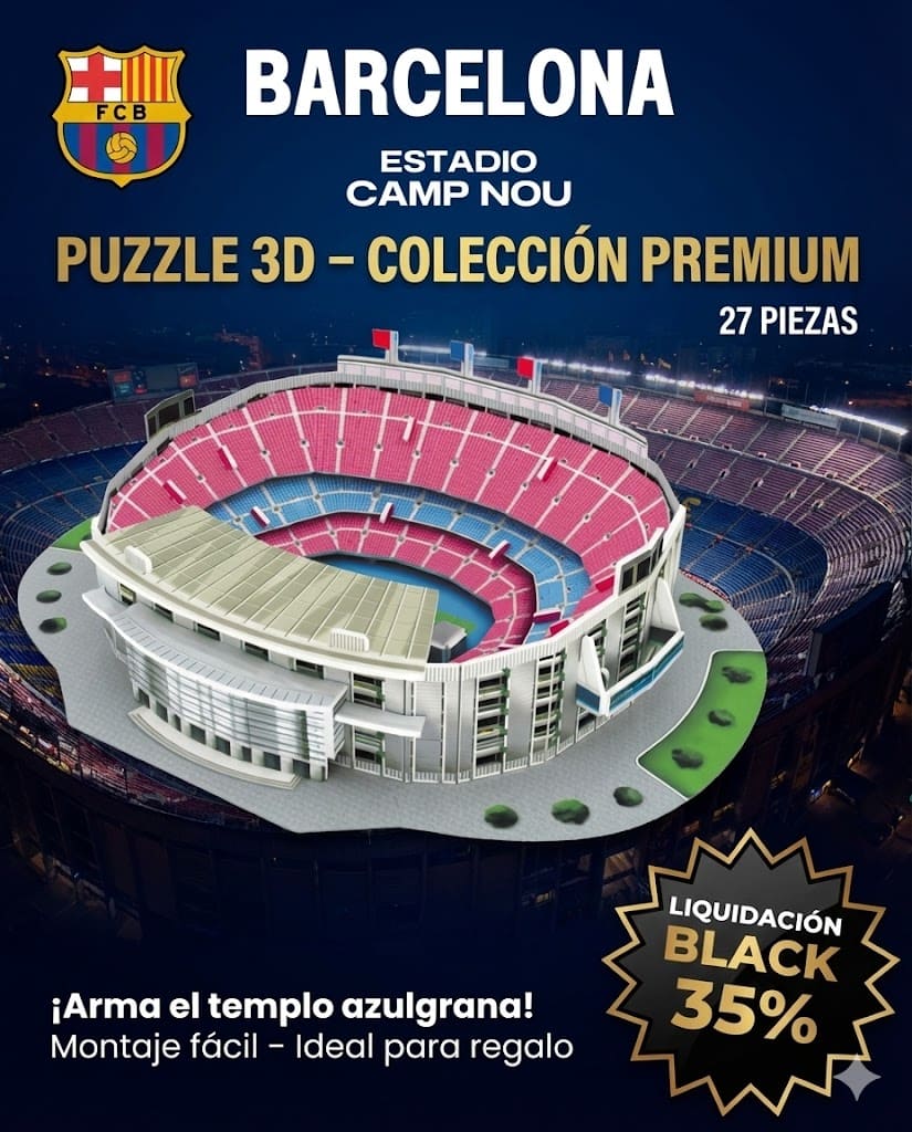 Estadio Camp Nou - 3D Puzzle