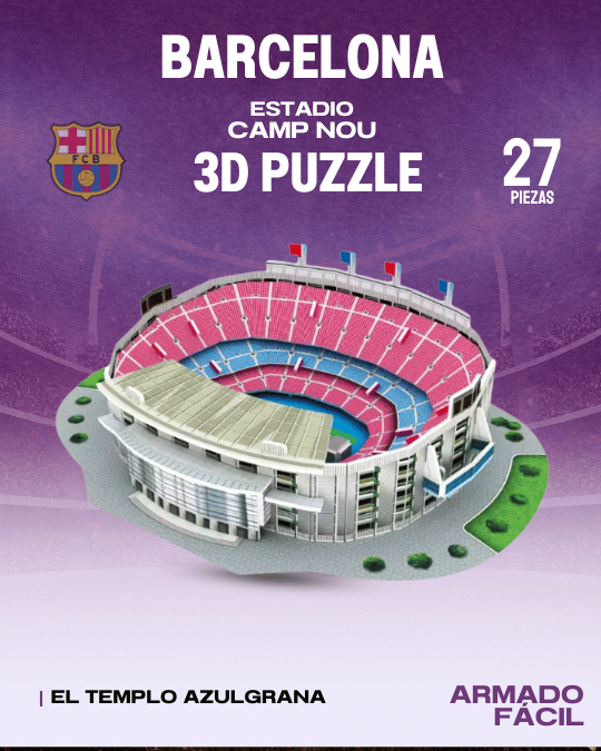Estadio Camp Nou - 3D Puzzle