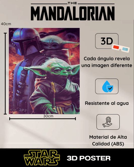 THE MANDALORIAN | STAR WARS - 3D POSTER
