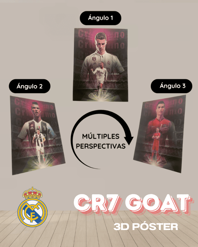 CR7 GOAT - 3D POSTER