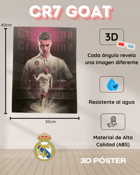 CR7 GOAT - 3D POSTER