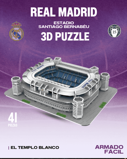 Estadio Santiago Bernabéu - 3D Puzzle